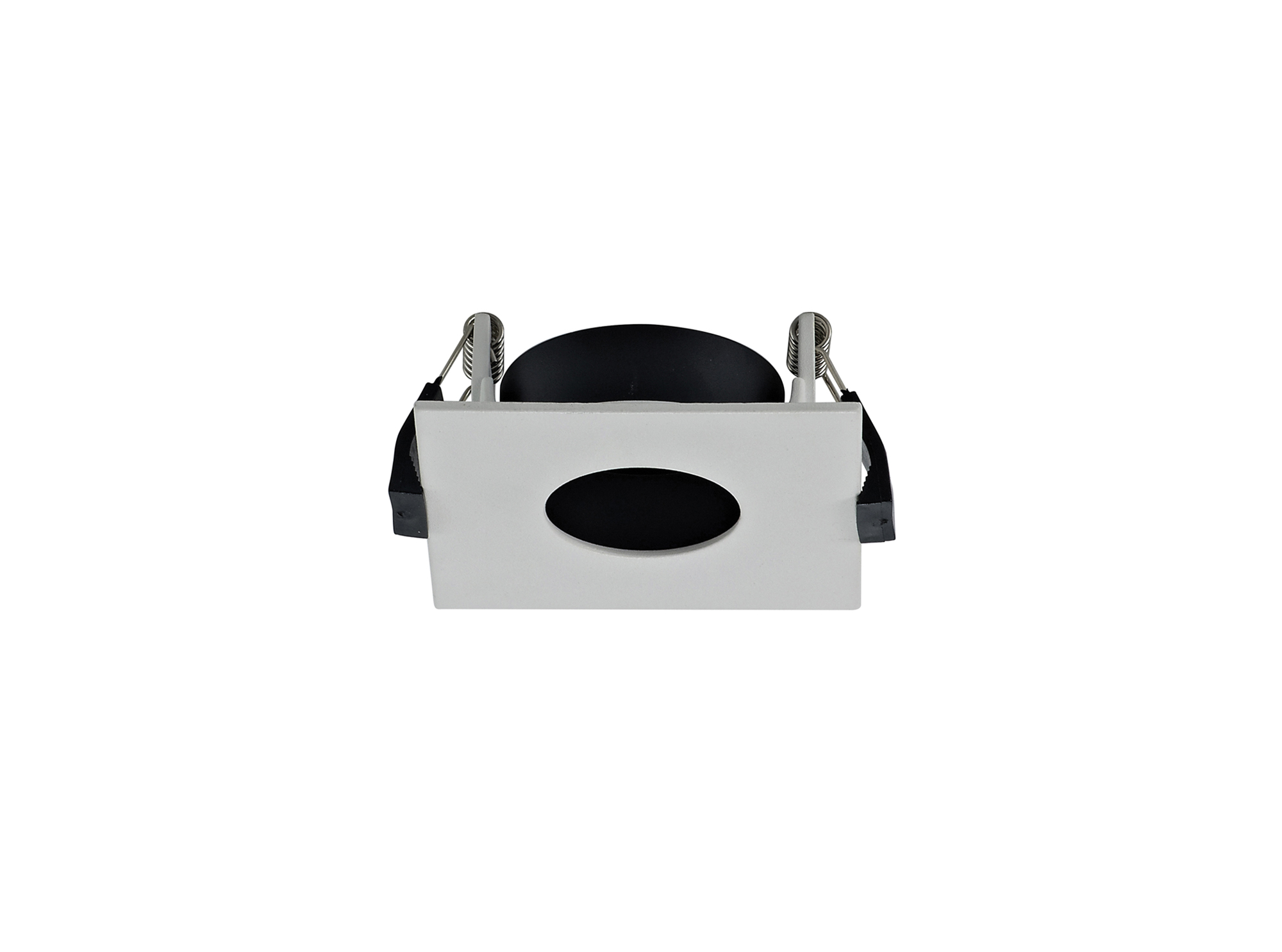 DX200366  Blate; White Recessed Square Plate with Round Pinhole Spotlight - LED ENGINE REQUIRED; 83x83mm; Cut Out: 76mm; 3yrs Warranty
